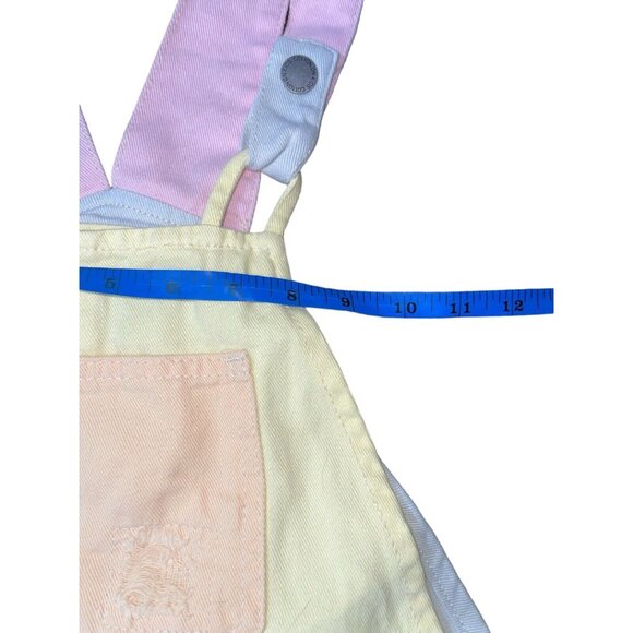 COTTON ON KIDS Girls 13-14 Ginnie Slouch Shortall Colorblock Pastel Denim $49.99 - Picture 9 of 15